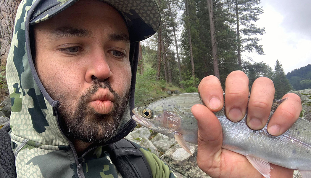 Sam Flynn with Trout